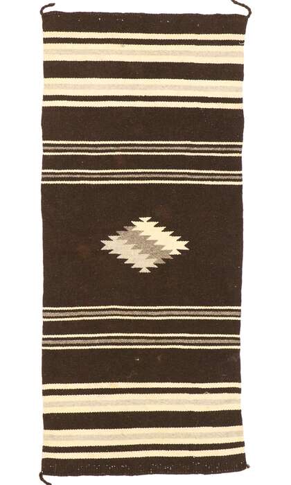 2 x 5 Vintage Navajo Saddle Blanket Rug 77484