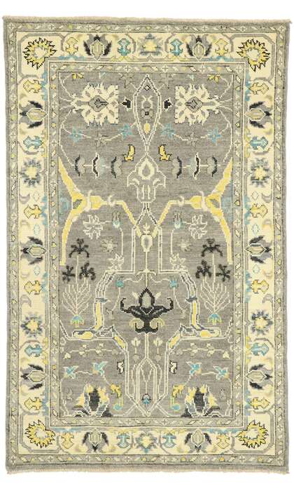 4 x 7 Modern Oushak Rug 80593