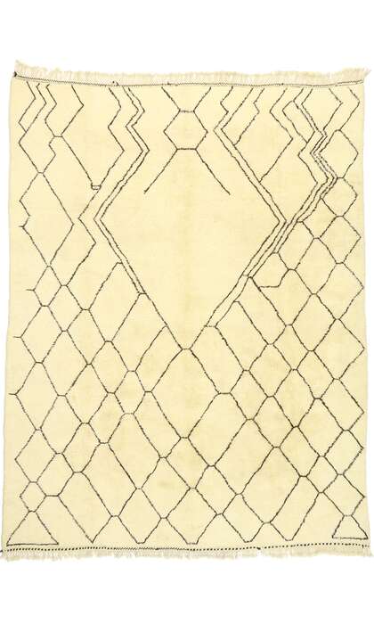 10 x 13 Organic Modern Beni Mrirt Moroccan Rug 20673