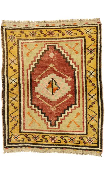 3 x 4 Vintage Oushak Rug 53040