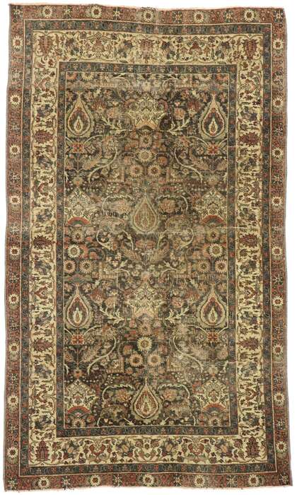 4 x 6 Antique Turkish Sivas Rug 53065