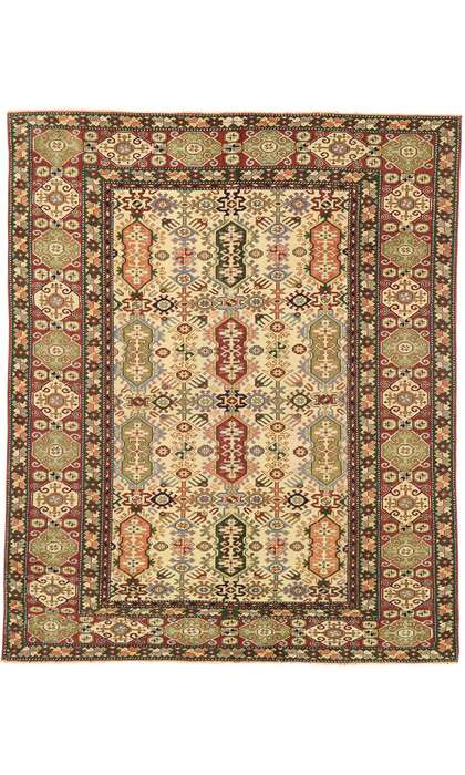 6 x 7 Vintage Turkish Oushak Rug 53070