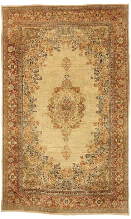 12 x 19 Antique Persian Mahal Rug 73329