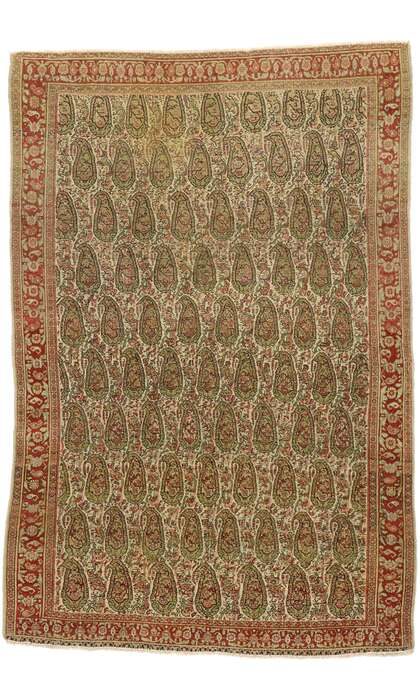 4 x 6 Vintage Persian Senneh Rug 53088