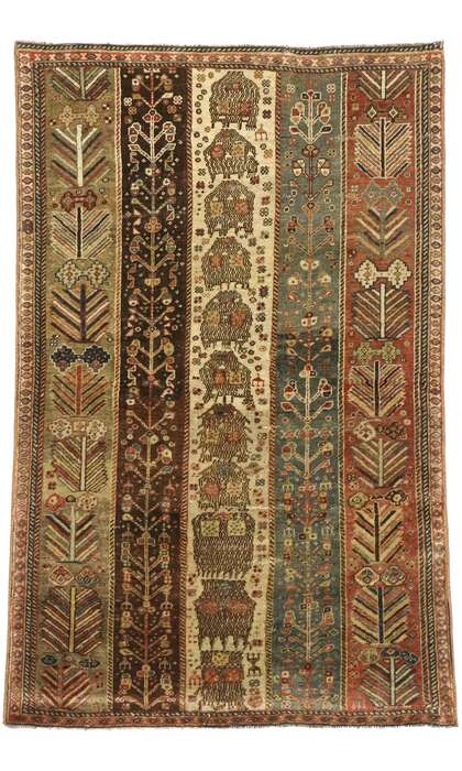 3 x 4 Vintage Turkish Oushak Rug 53089