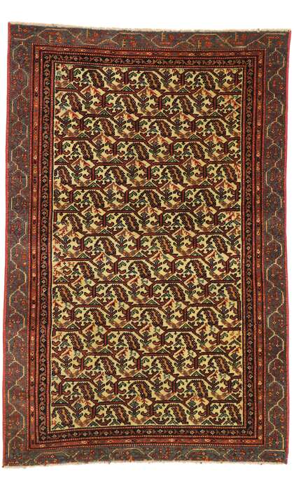 3 x 6 Vintage Persian Malayer Rug 53145