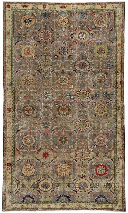 6 x 10 Vintage Turkish Sivas Rug 53230