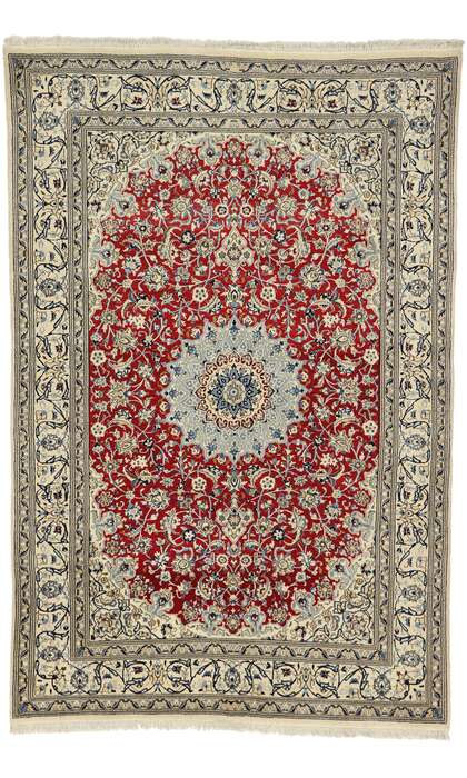 6 x 10 Vintage Persian Nain Rug 77531