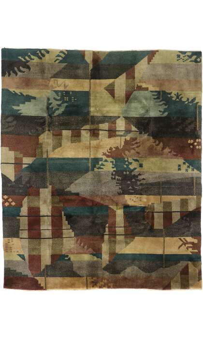 8 x 10 Vintage Tibeten Rug 77537