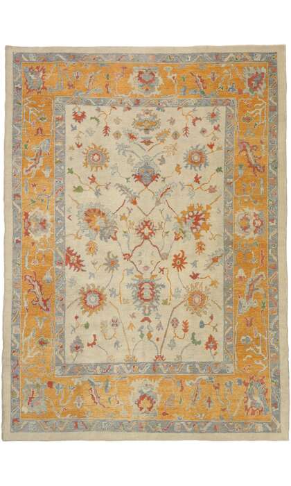 11 x 15 Colorful Oushak Rug 52154