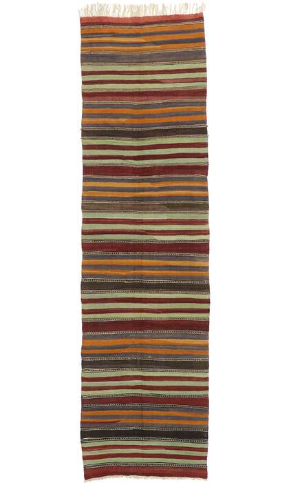 4 x 16 Vintage Turkish Kilim Runner 53129