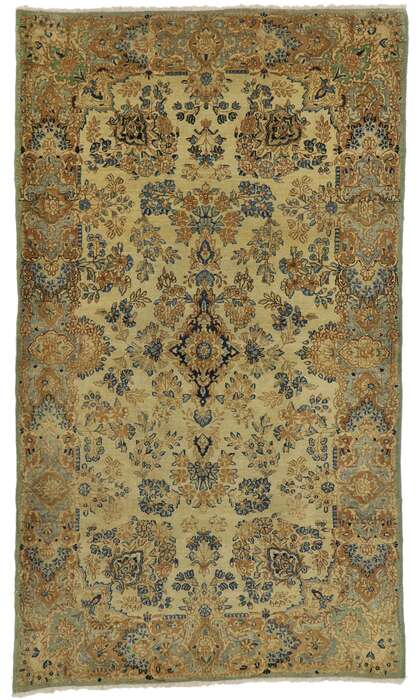 4 x 7 Antique Kerman Rug 72996