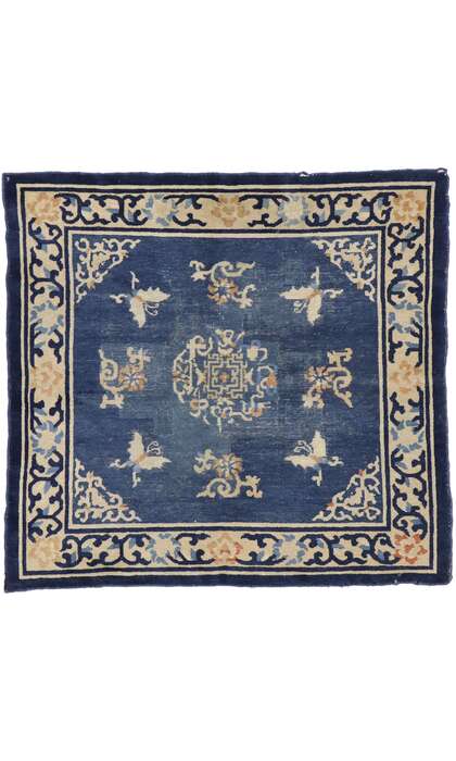 4 x 4 Antique Chinese Art Deco Rug 77561