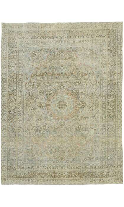 9 x 12 Antique Persian Mashhad Rug 53219