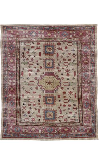 8 x 10 Vintage Persian Khotan Rug 53247
