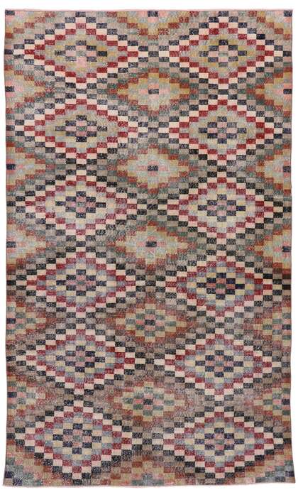 7 x 11 Vintage Turkish Sivas Rug 53288