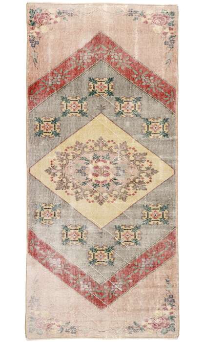 3 x 7 Vintage Turkish Sivas Rug 53303