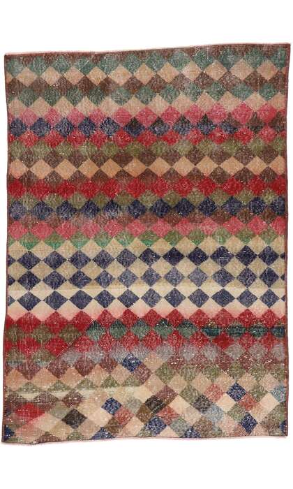 4 x 6 Vintage Turkish Sivas Rug 53353