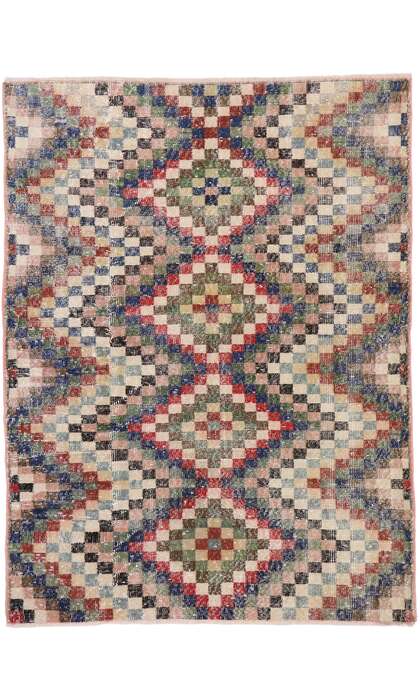 4 x 6 Vintage Turkish Sivas Rug 53357