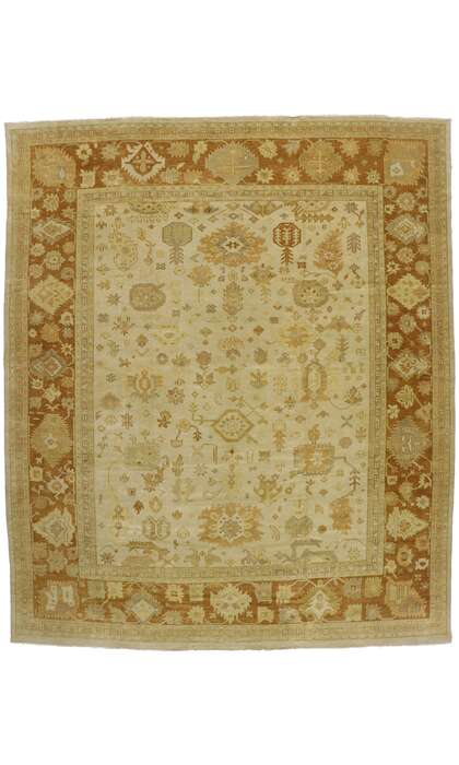 12 x 15 Vintage-Inspired Oushak Rug 30175