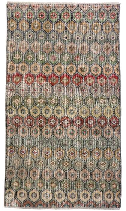 3 x 5 Vintage Turkish Sivas Rug 53312