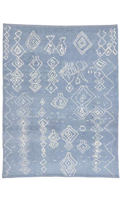 8 x 10 Light Blue Moroccan Rug 53440