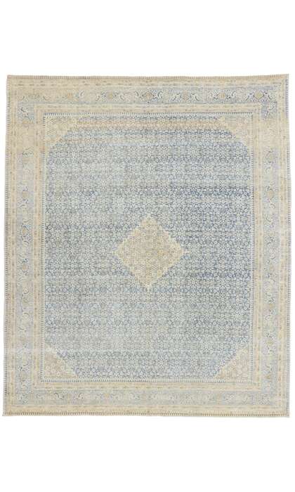 9 x 10 Antique Persian Tabriz Rug 53477