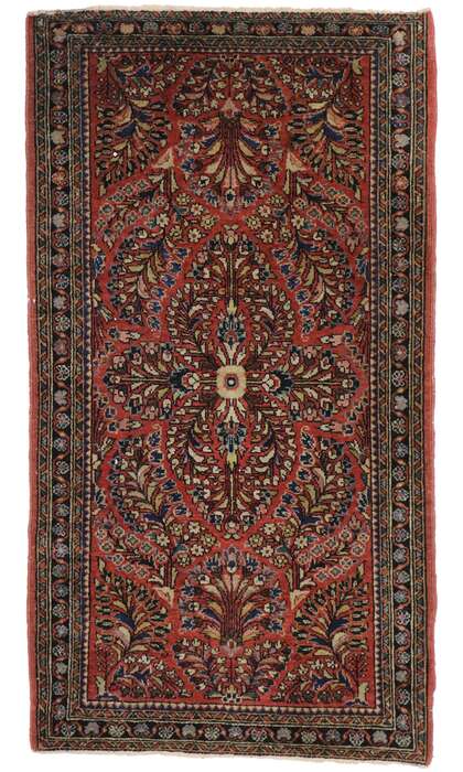 2 x 4 Antique Persian Sarouk Rug 77566