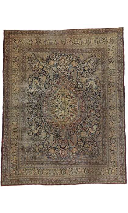 12 x 15 Antique Persian Mashad Rug 77569