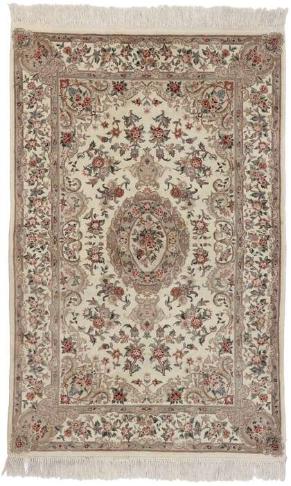 4 x 6 Vintage Persian Tabriz Rug 77570