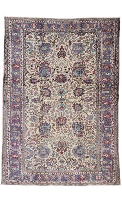 7 x 9 Vintage Turkish Oushak Rug 51788