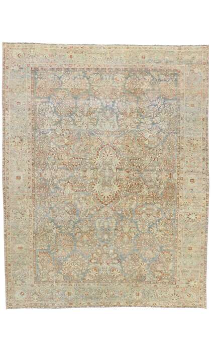 9 x 12 Antique Persian Sarouk Rug 53481