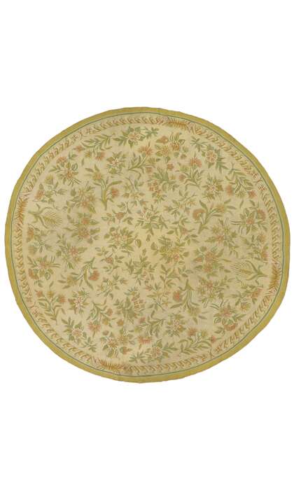 9 x 9 Antique Chainstitch Round Area Rug 70896