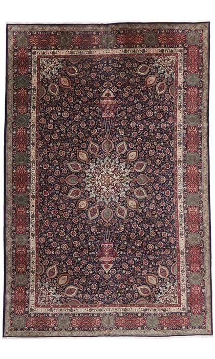 12 x 17 Vintage Persian Tabriz Rug 75664