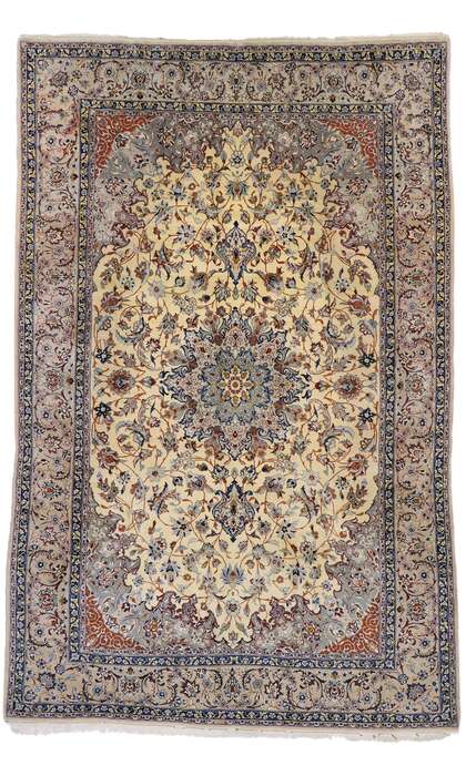 8 x 13 Vintage Persian Nain Rug 77571