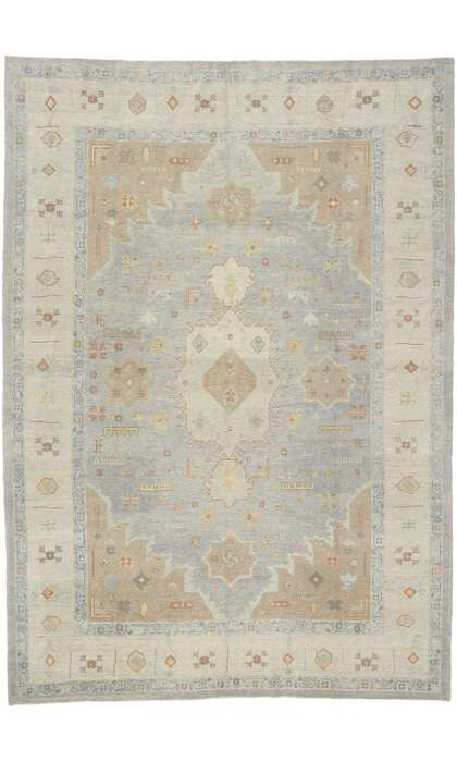 9 x 13 Contemporary Turkish Oushak Rug 53490