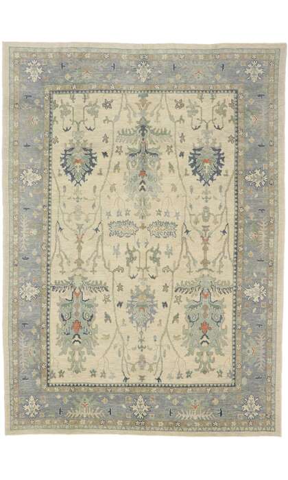 10 x 14 Contemporary Turkish Oushak Rug 53492