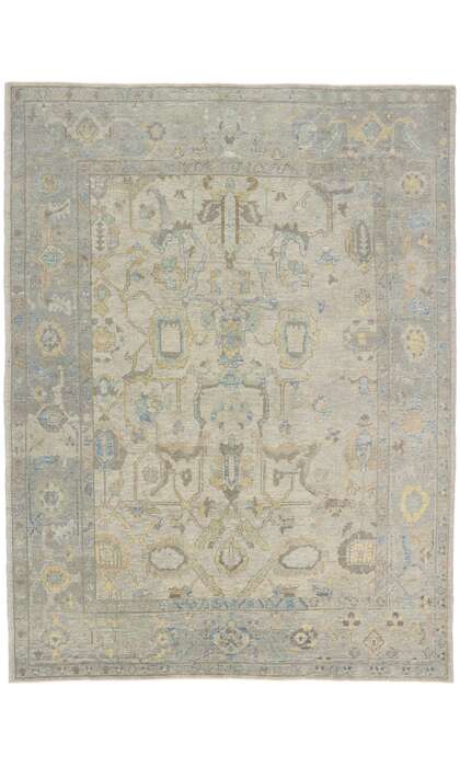 9 x 12 Contemporary Turkish Oushak Rug 53493