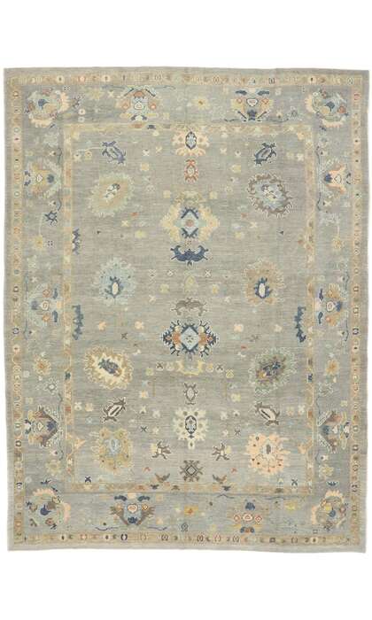 10 x 13 Contemporary Turkish Oushak Rug 5349510 x 13 Contemporary Turkish Oushak Rug 53495