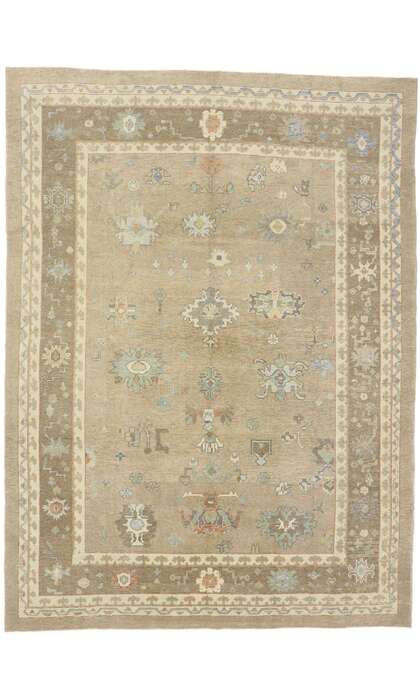 10 x 14 Contemporary Turkish Oushak Rug 53516