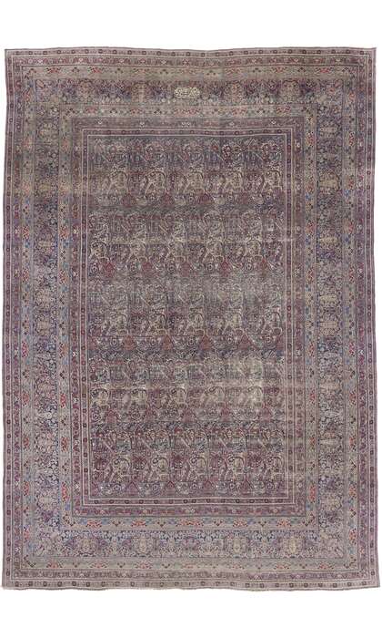 14 x 20 Antique Persian Lavar Kerman Rug 77622