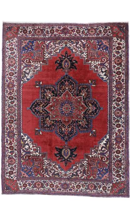 10 x 13 Antique Persian Heriz Rug 77628