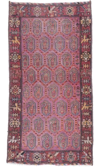 3 x 6 Antique Persian Malayer Rug 77635