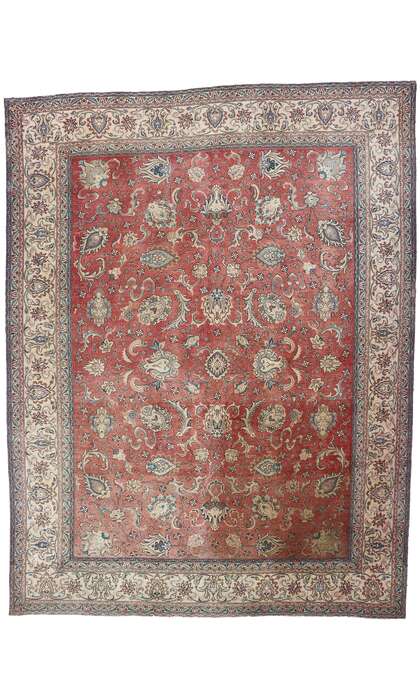 11 x 14 Antique Persian Tabriz Rug 77642