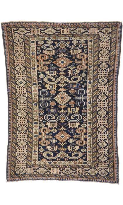 3 x 4 Antique Caucasian Shirvan Kuba Rug 77658