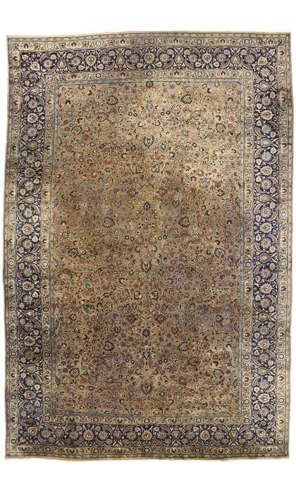 12 x 18 Antique Persian Mashhad Rug 72834