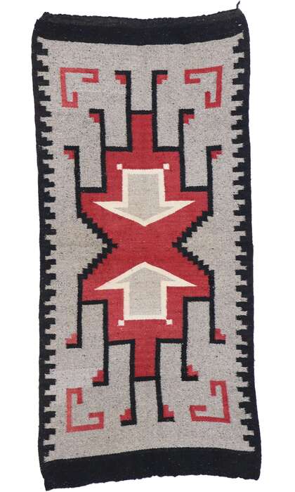 2 x 5 Vintage Navajo Klagetoh Rug 77767