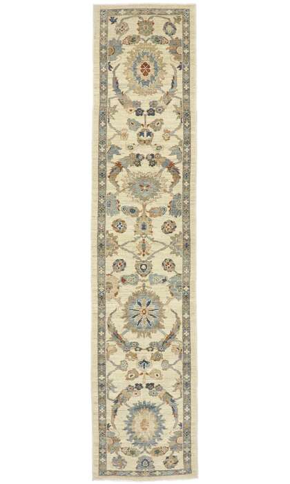 3 x 14 New Contemporary Persian Sultanabad Runner 60914