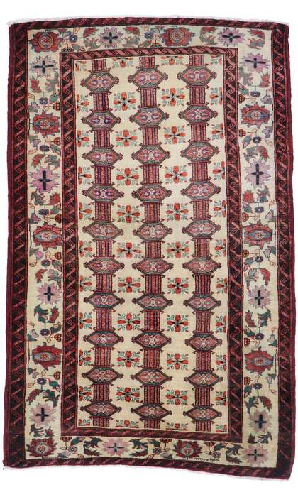 4 x 6 Antique Turkaman Rug 77717