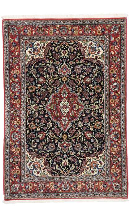 3 x 5 Vintage Persian Qum Rug 77864